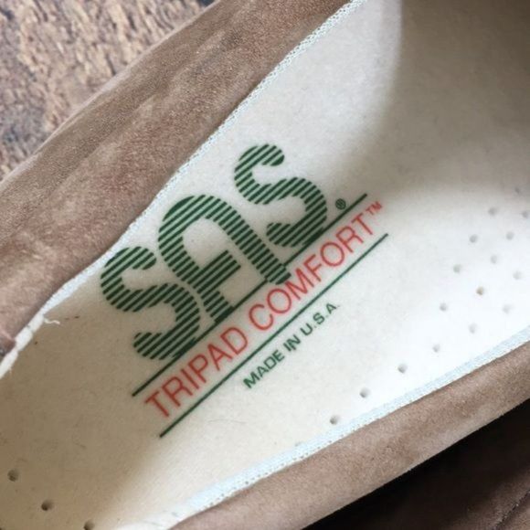 SAS Tan Leather Lace Up Walking Shoes Comfort - Picture 7 of 10